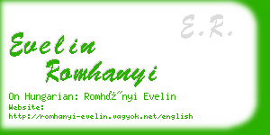 evelin romhanyi business card